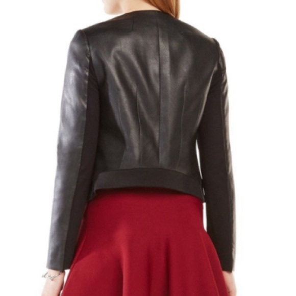 BCBG Cruz Faux Leather Blazer Jacket EUC - Picture 4 of 11